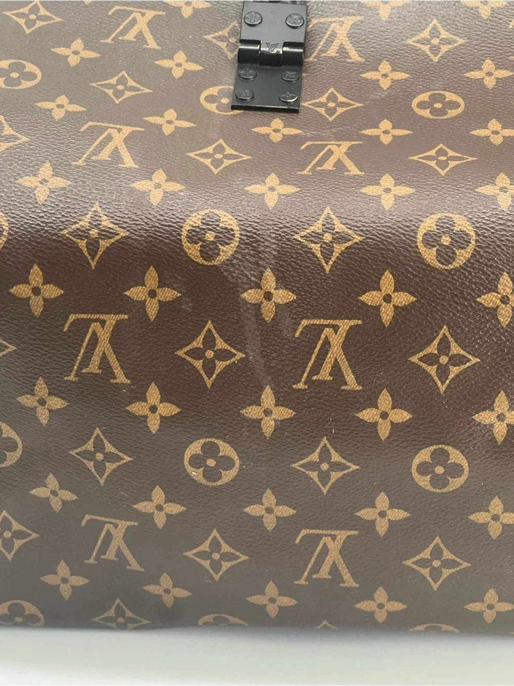Louis Vuitton Keepall Bandouliere 50 Monogram Brown Leather Duffel Bag